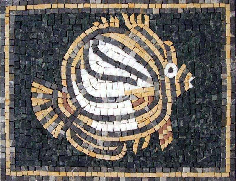 Zebra Fish Mosaic Art