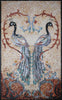 Two Peacocks - Mosaic Wall Art