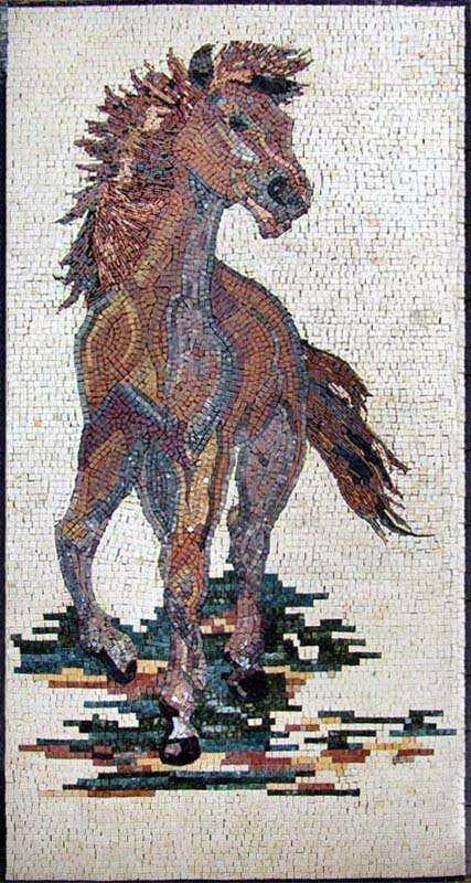 Mosaic Horse - Mosaik Pferd - Mosaique Cheval - Micro Ceramic