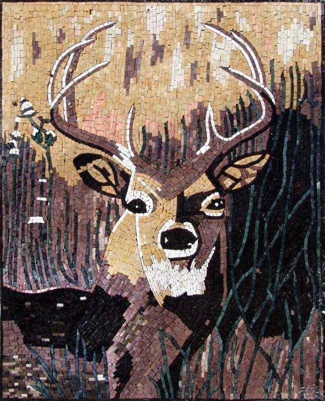 Mosaic Mural - Reindeer