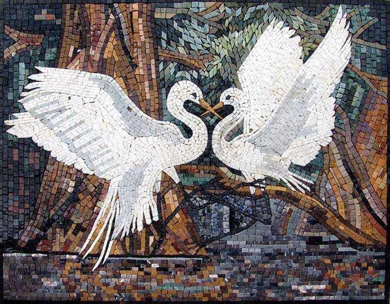Мозаика помощь. Мозаика "птицы". Садовая скульптура из мозаики. Много много птичек из мозаики. Как сделать из мозаики лебедя.