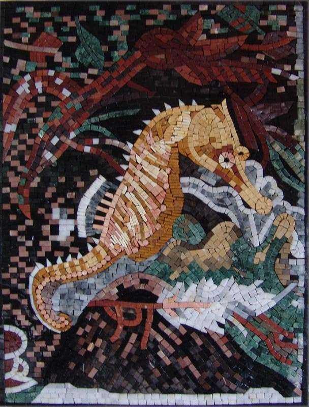 Seahorse Mosaic stone Art