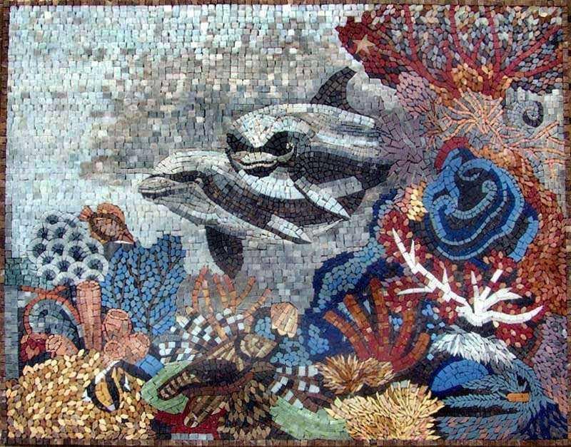 Underwater Sea Life Mosaic