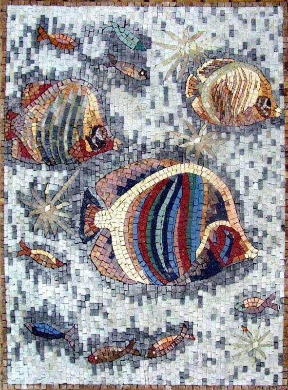 Fish Art Mosaic Mural