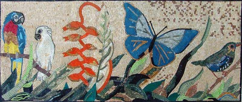 Mosaic Designs - Exotic Nature | Birds And Butterflies | Mozaico