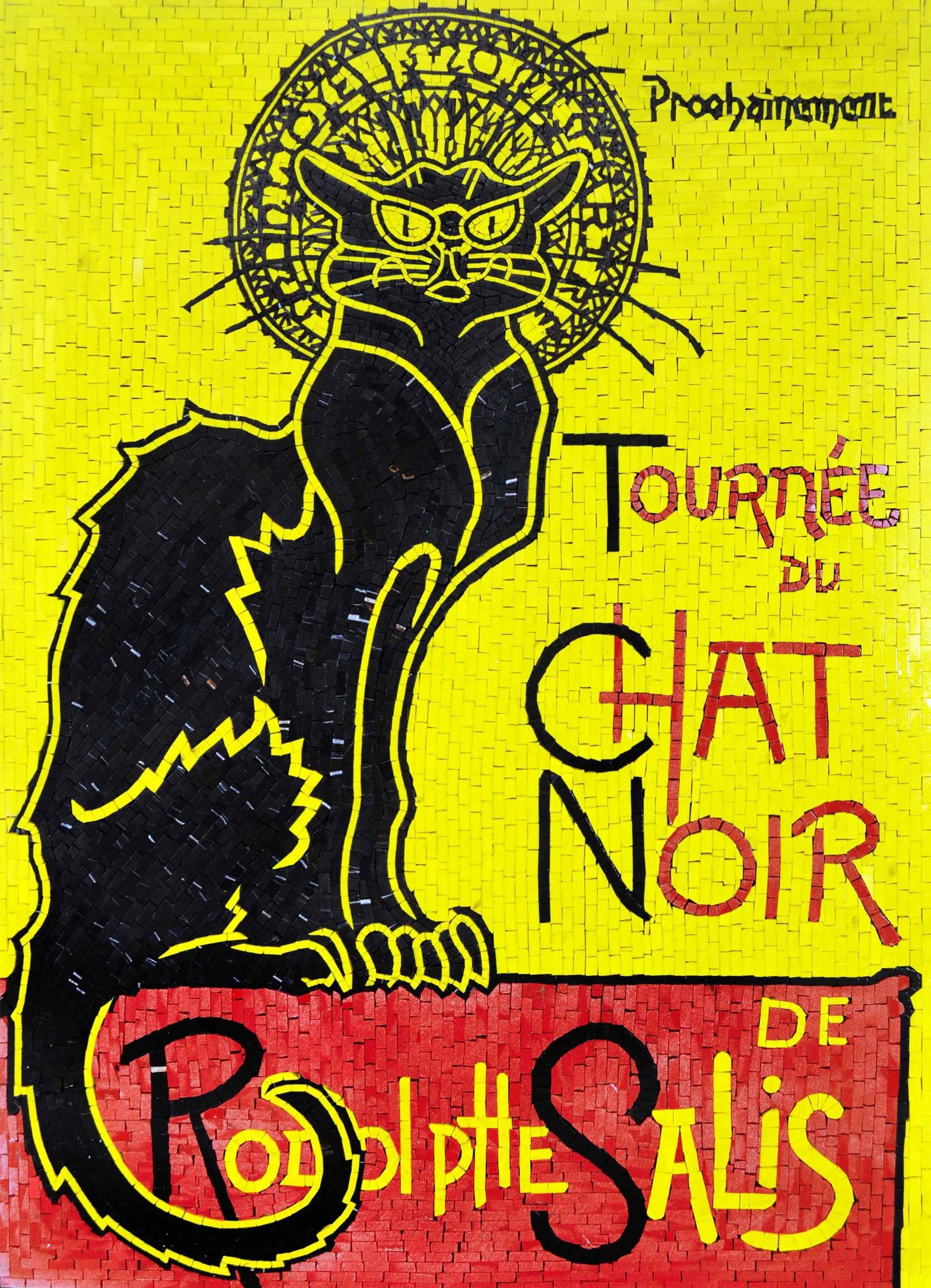 Le Chat Noir Custom Mosaic Signs Logos Mozaico