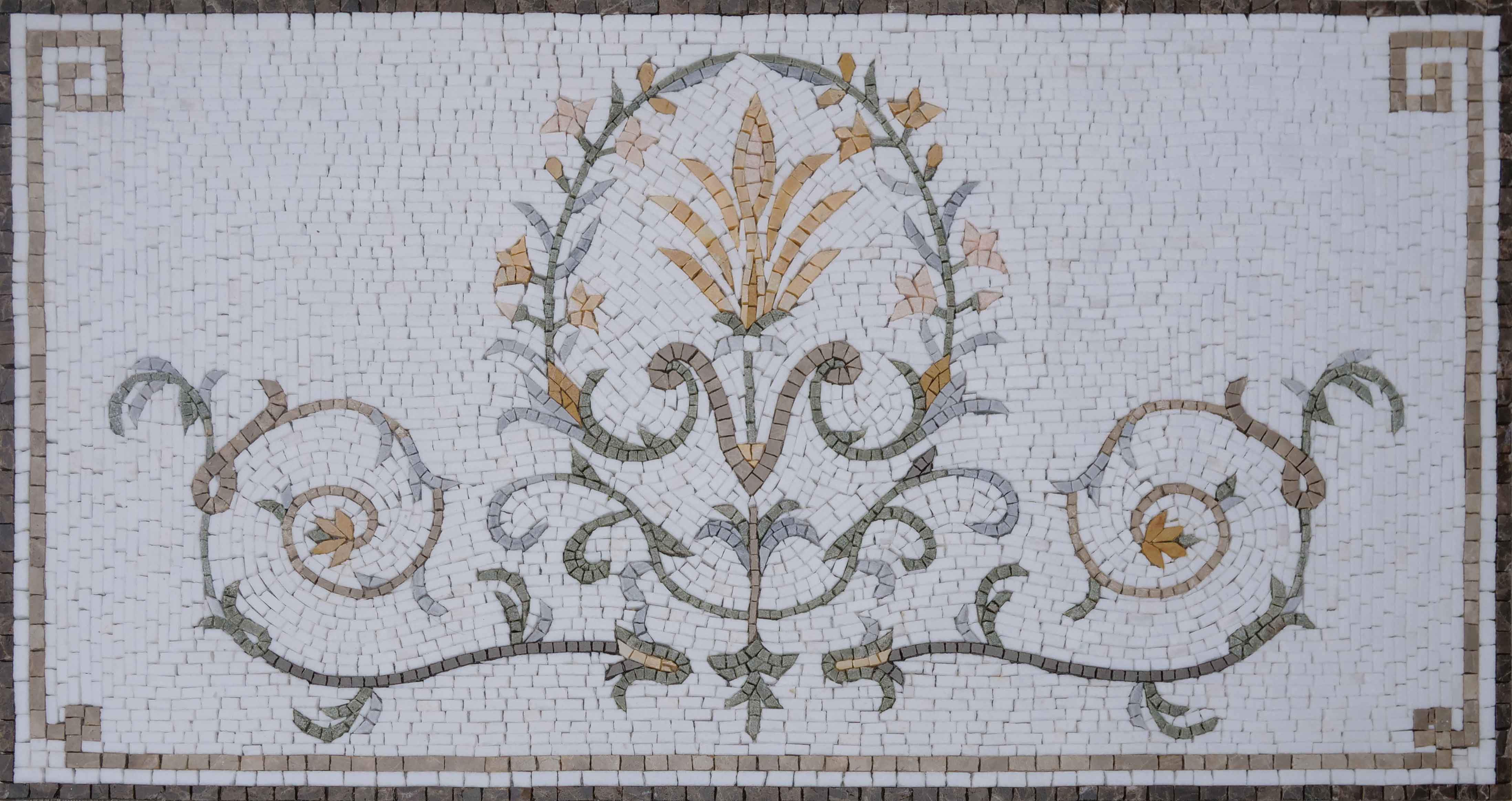 Embroidered Stones- Floral Mosaic Pattern