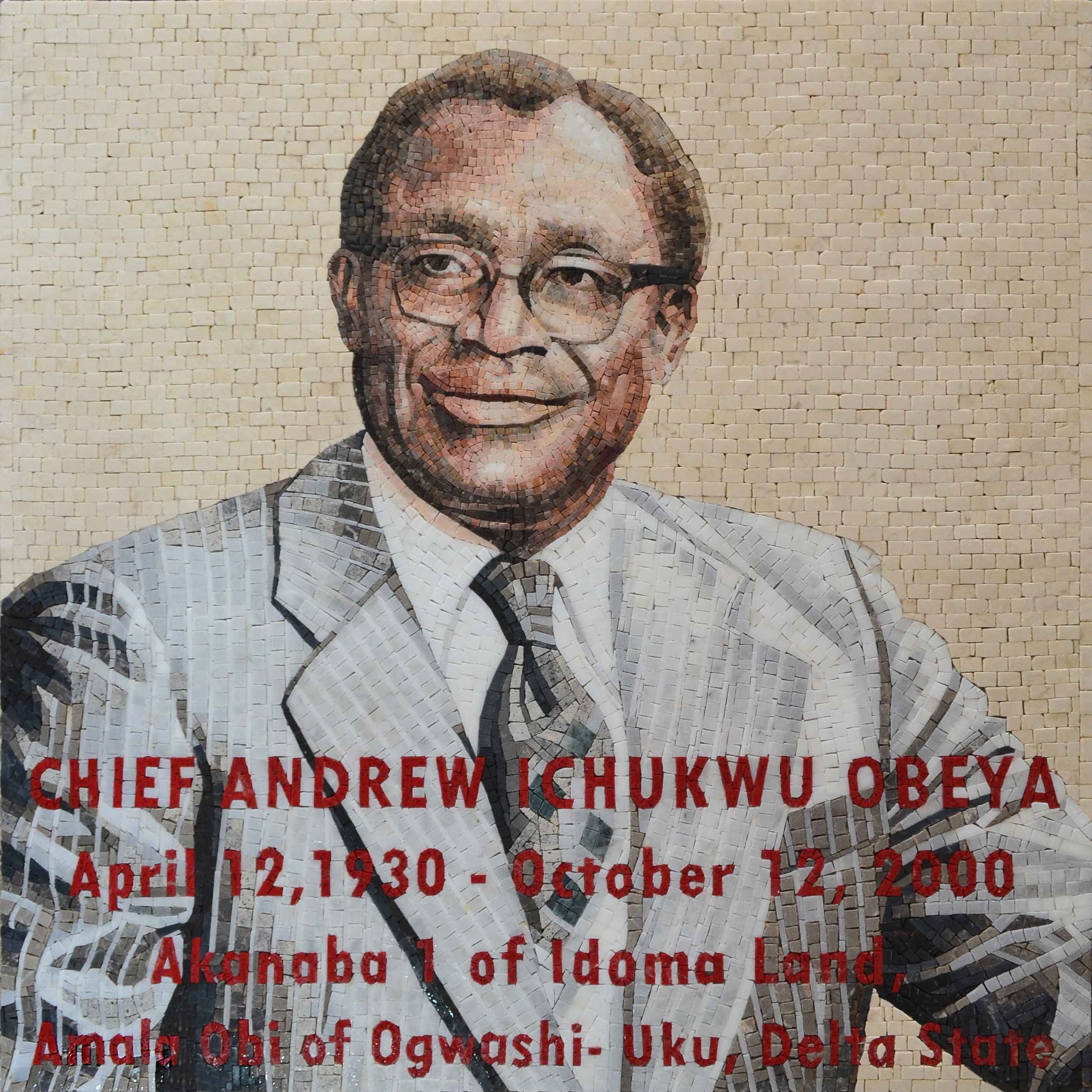 Chief Andrew Ichukwu Obeya Custom Made Marble Mosaic