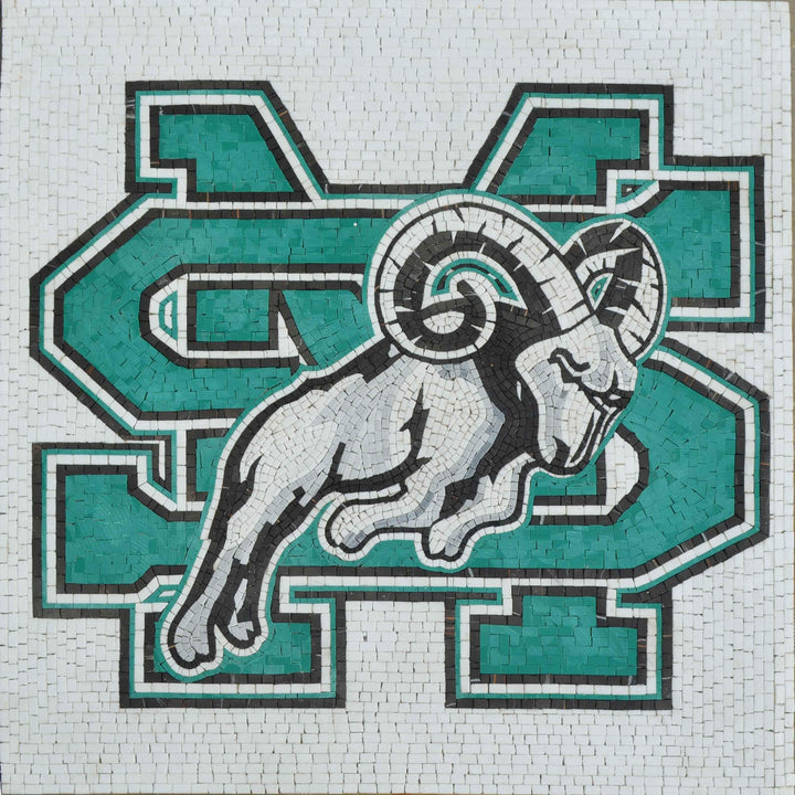 Saint Mary School Logo - Mosaic Art