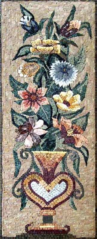 flower marble mosaic