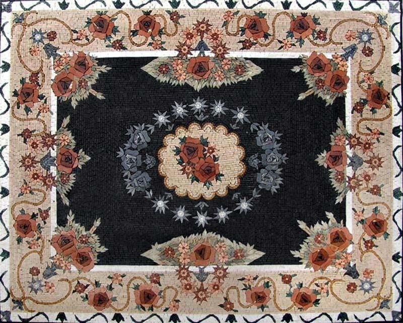 Flower Mosaic Rug