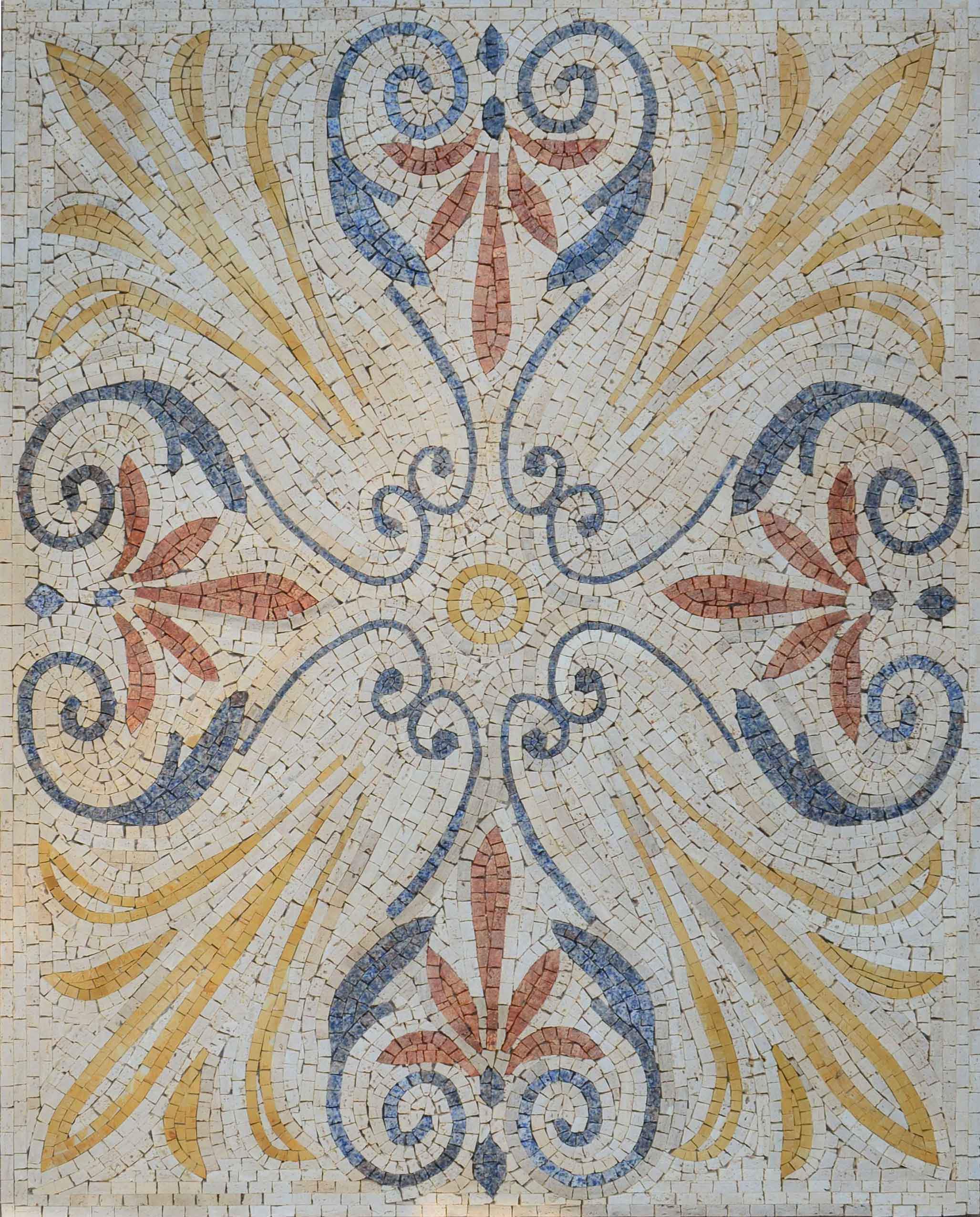 Geometric Floral Mosaic - Anfisa