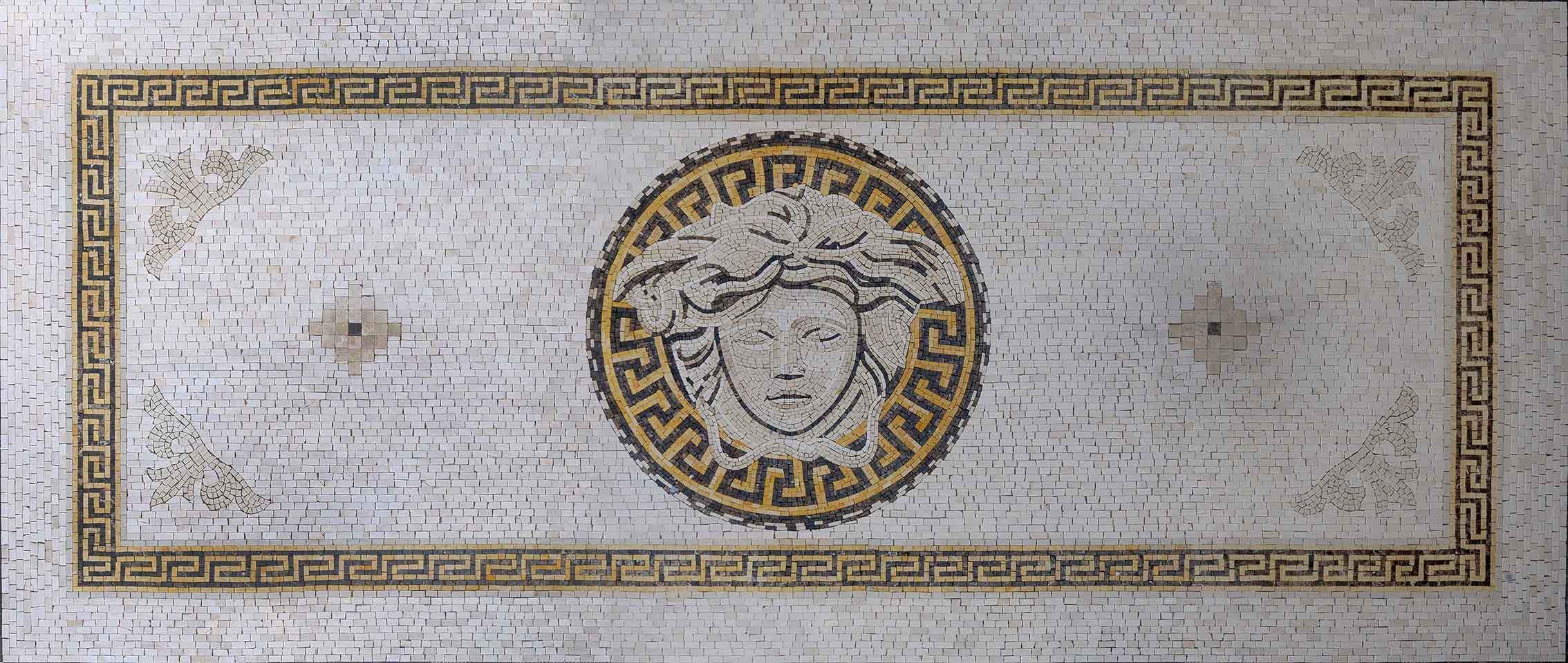 Marble Mosaic Logo - Versace Carpet