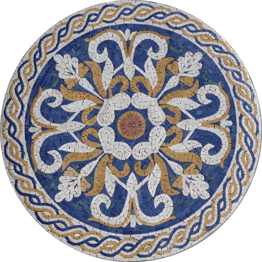 Jacinth VI Medallion - Mosaic Art