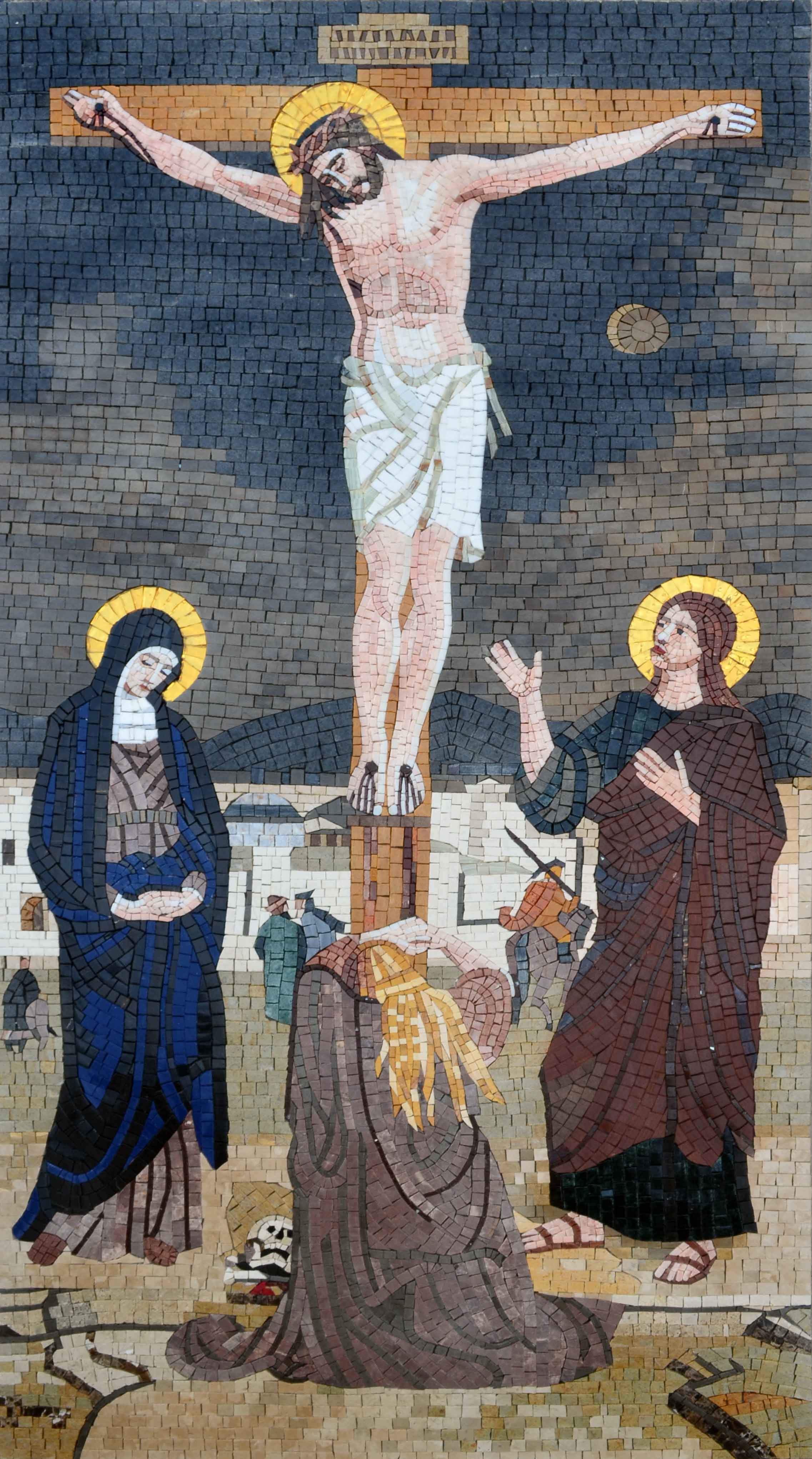 Mosaic Icon - Jesus on The Cross | Religious | Mozaico