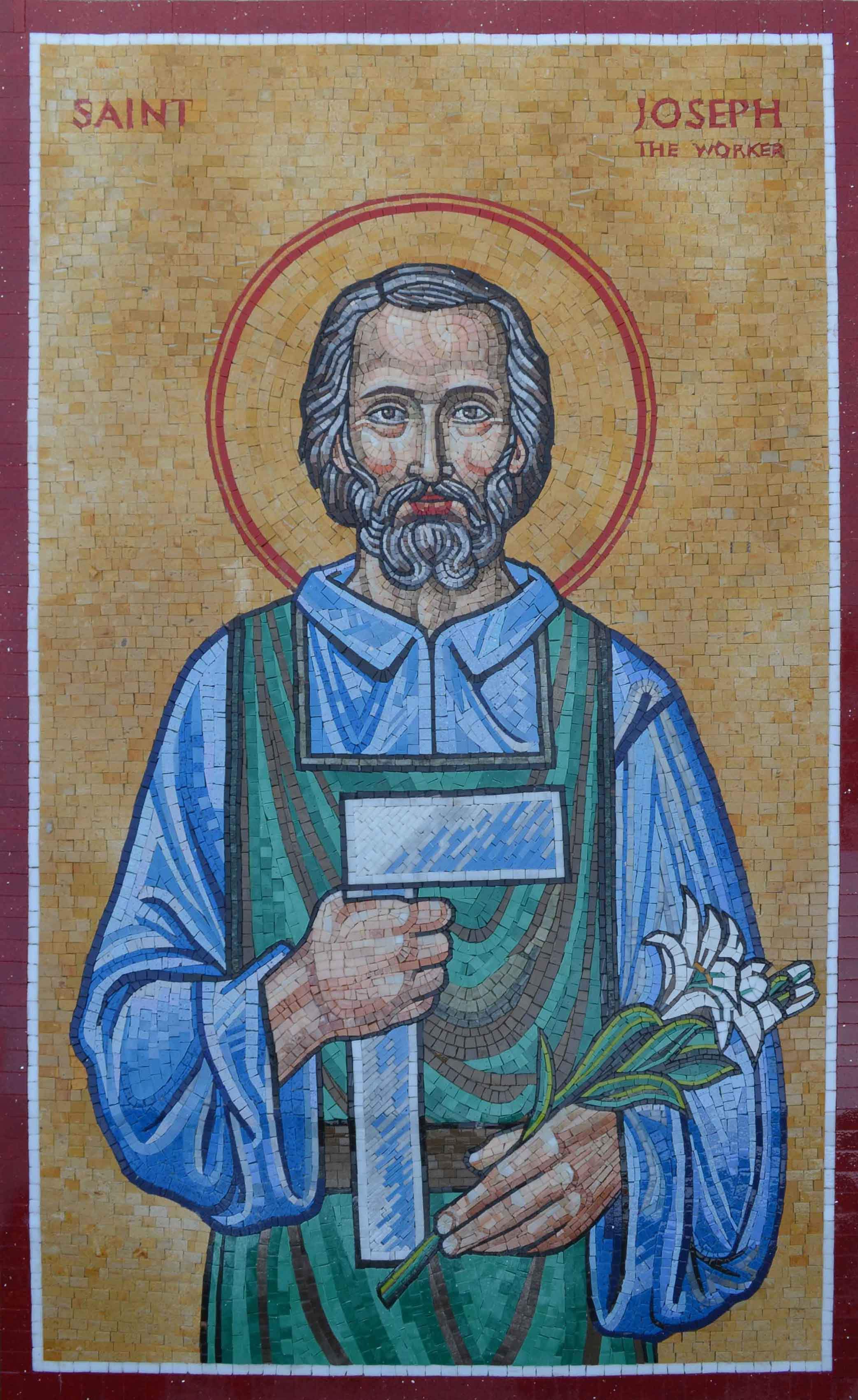 Saint Joseph The Worker Mosaic