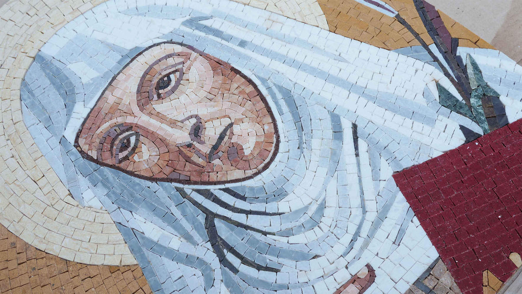 Saint Angela - Mosaic Portrait | Religious | Mozaico
