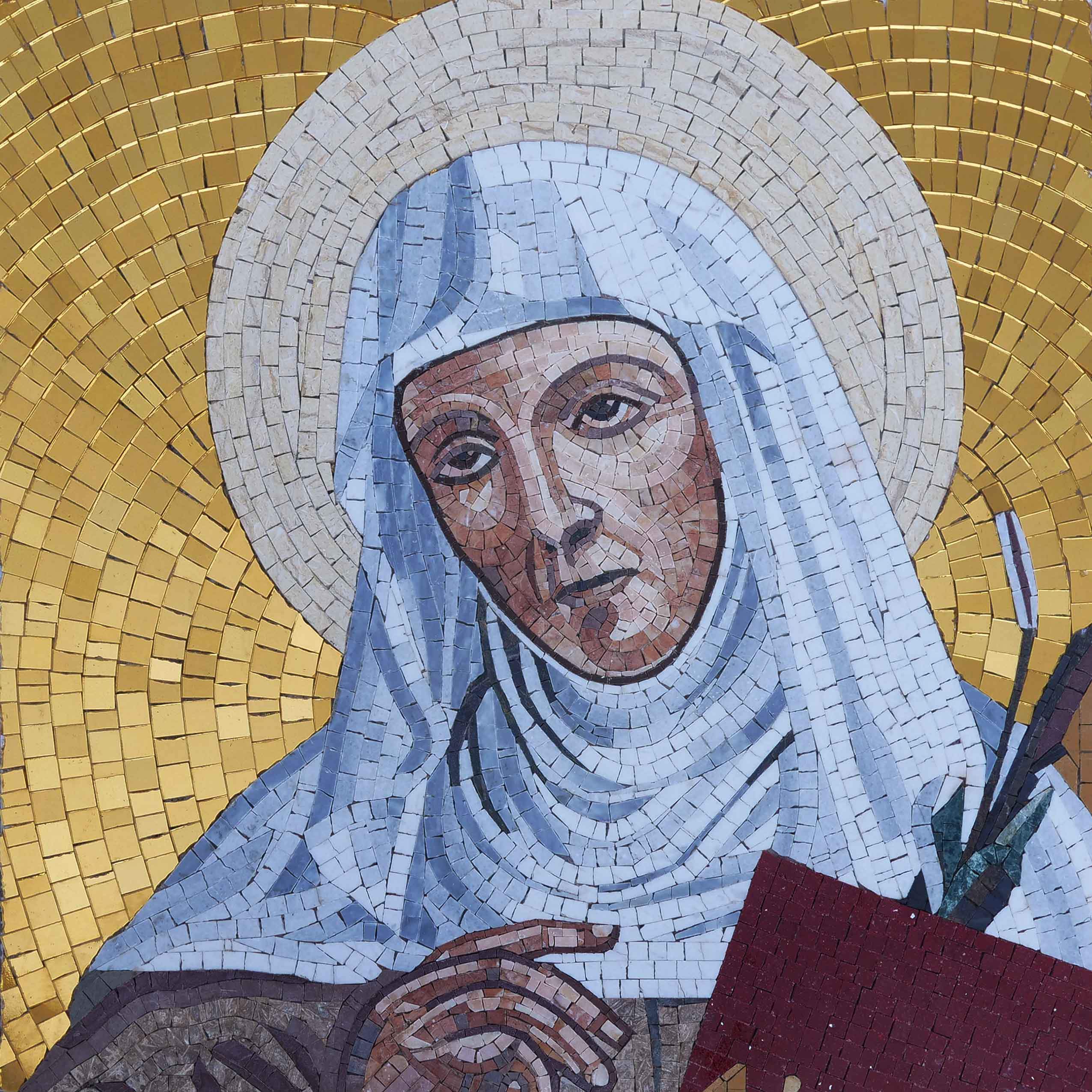 Saint Angela - Mosaic Art Portrait