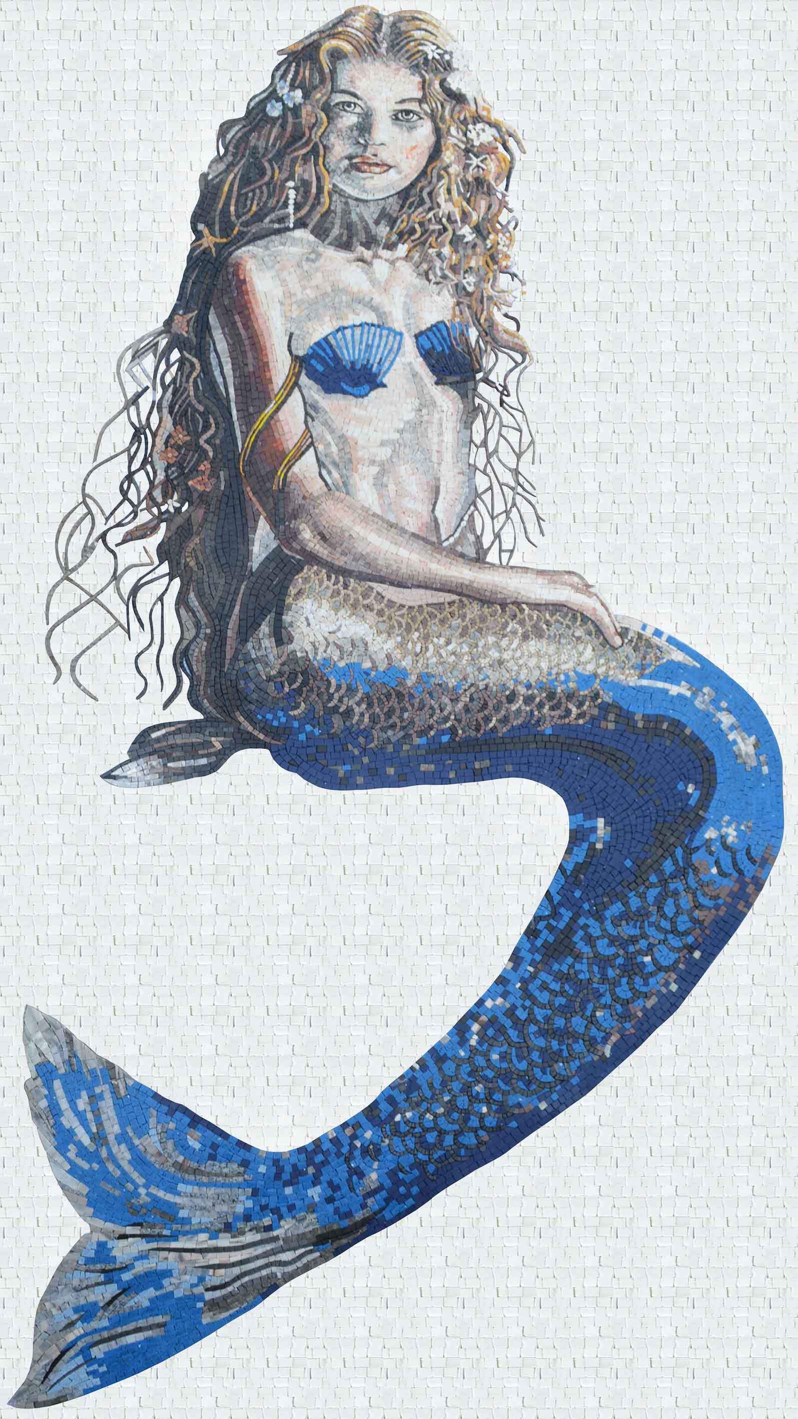 Mermaid Full Portrait Mosaic