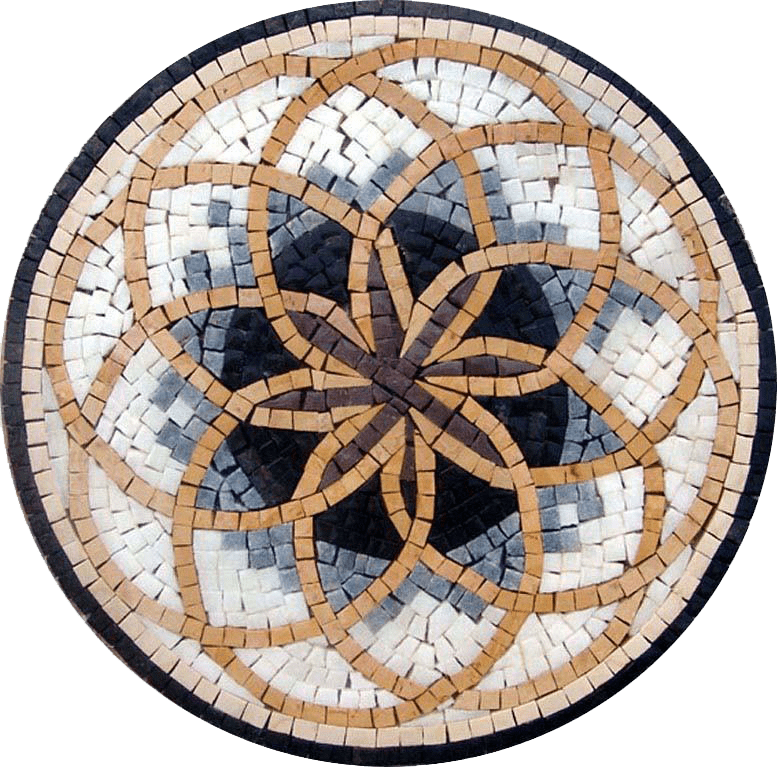 Handcrafted Stone Mosaic - Creation, Geometric