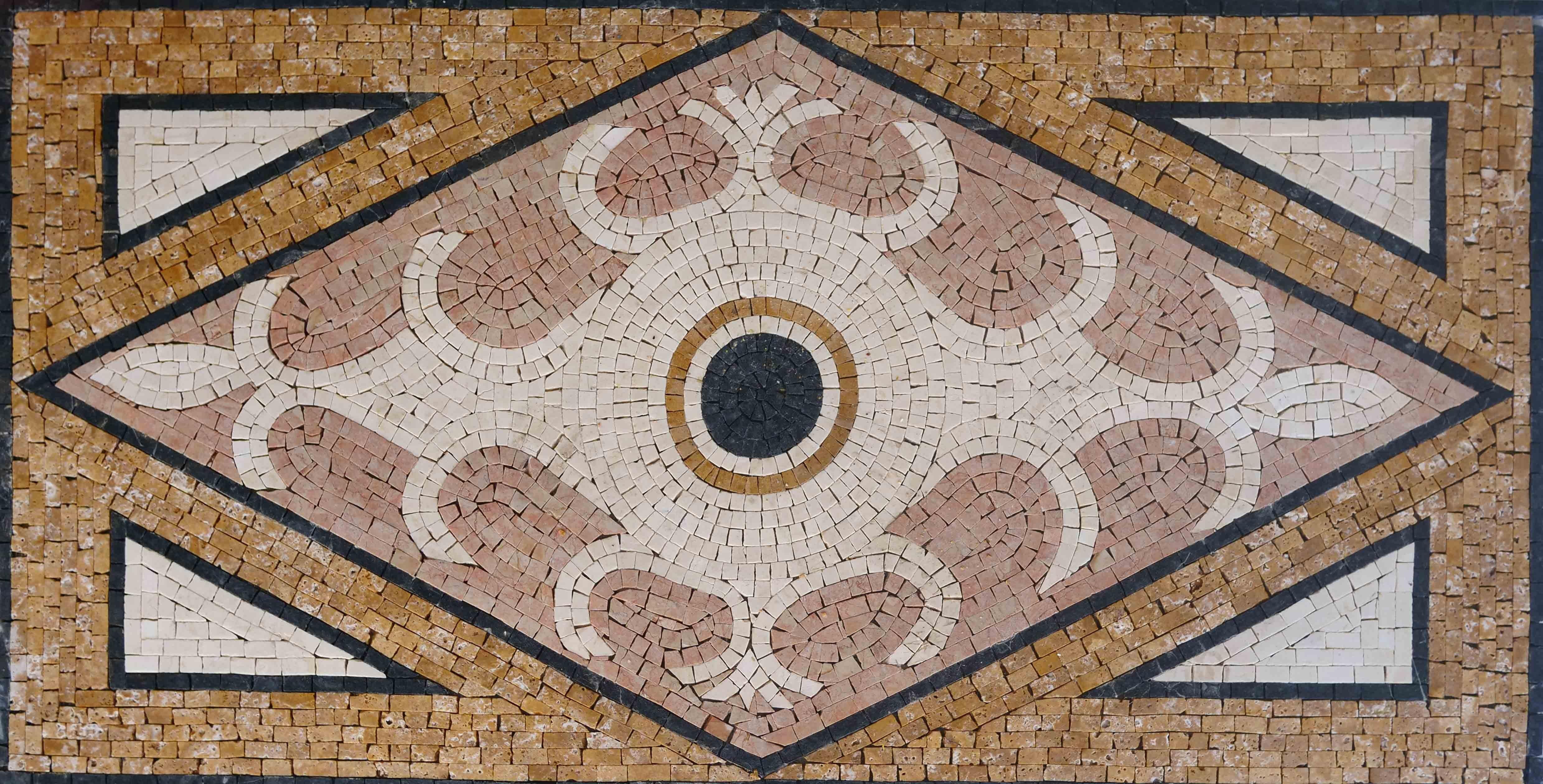 Rectangular Marble Mosaic Accent - Talia