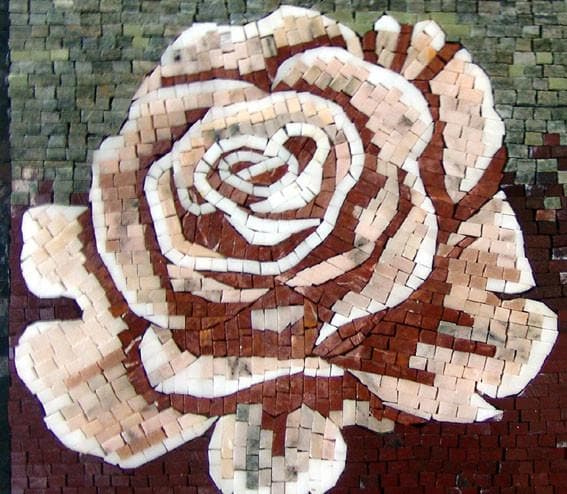 rosa mosaic tile