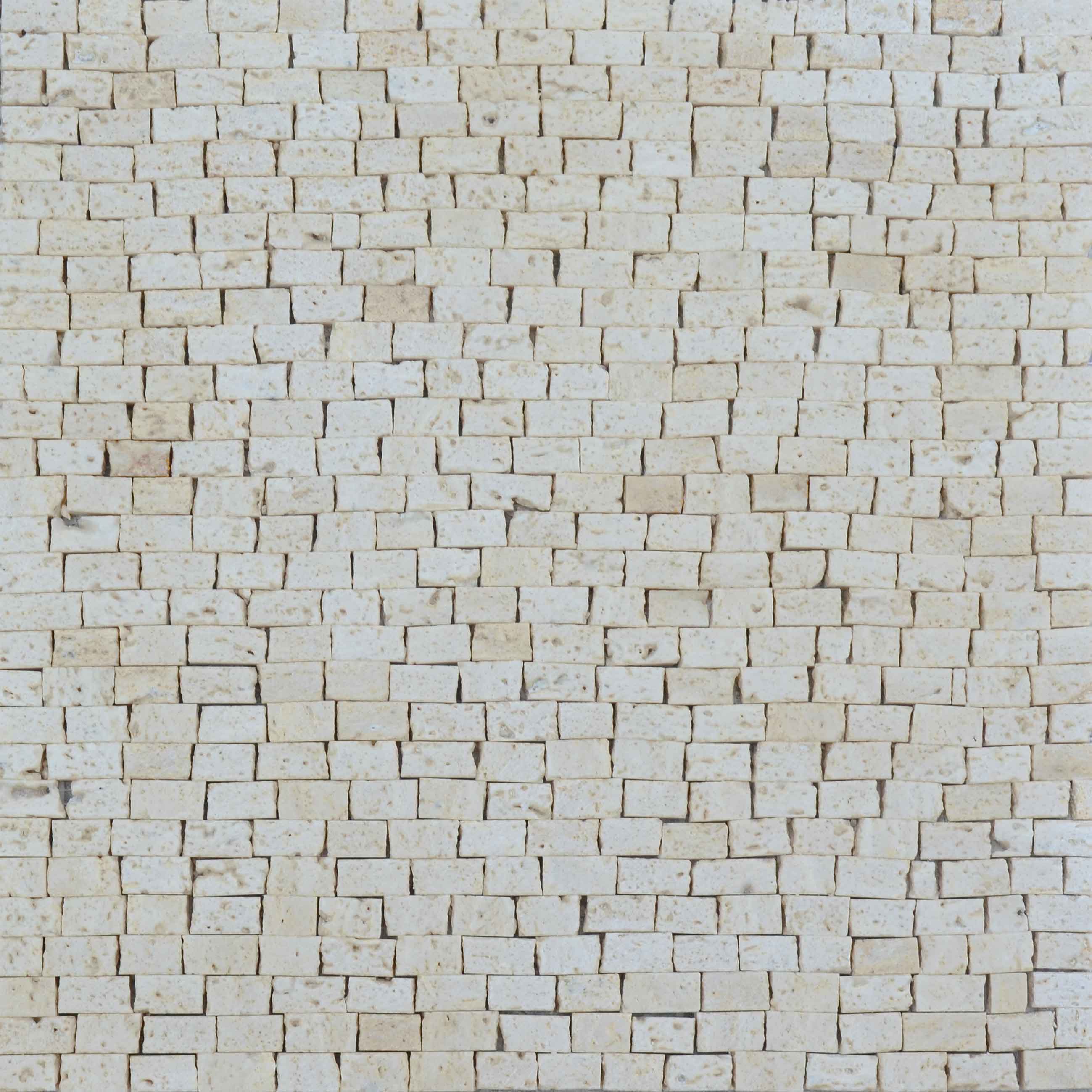 Mosaic Marble Sheet- Travertino Beige