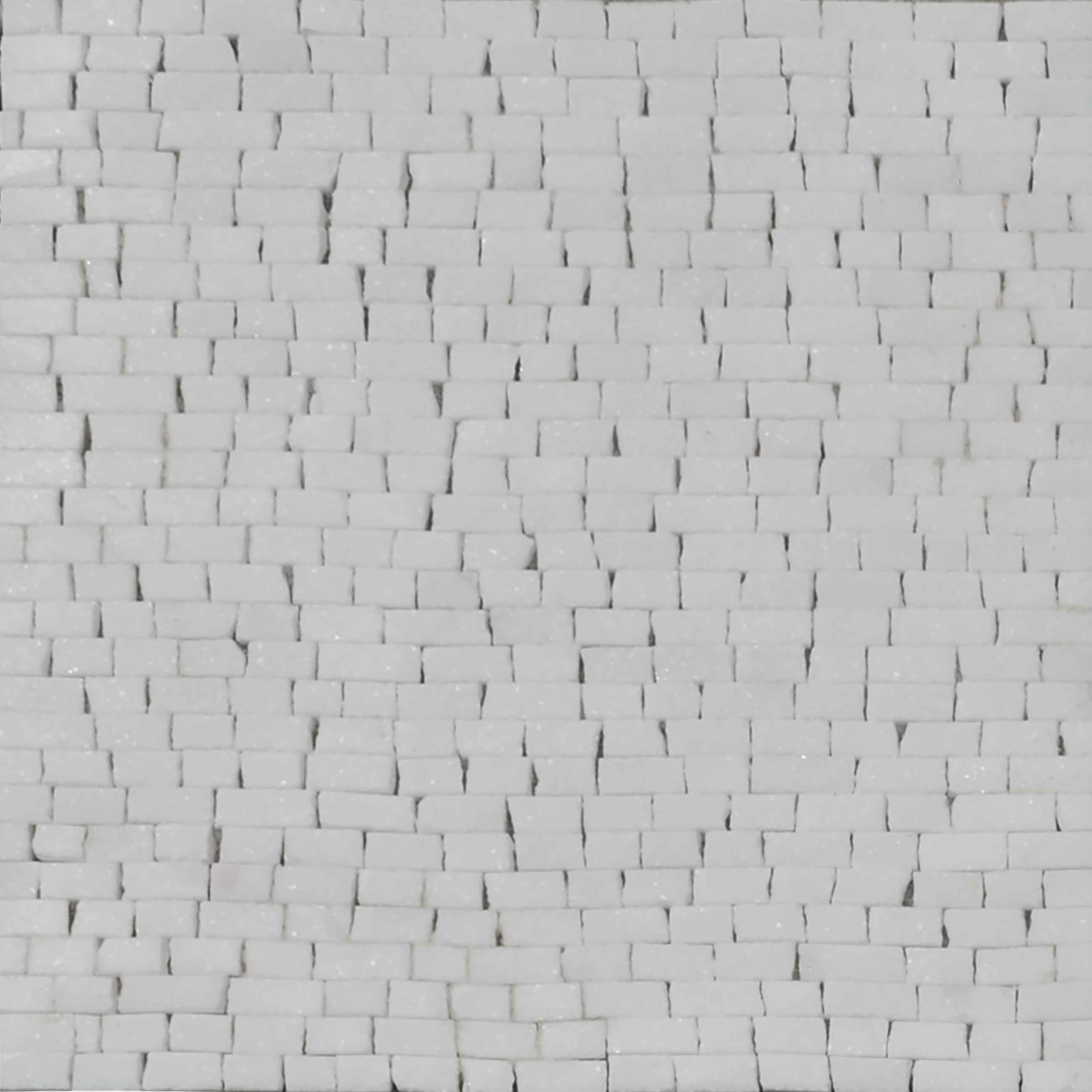 Mosaic Marble Sheet - Thassos White