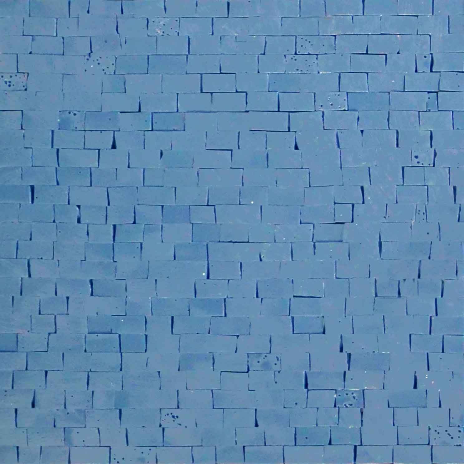 Quartz Mosaic Sheet - Blue Aqua