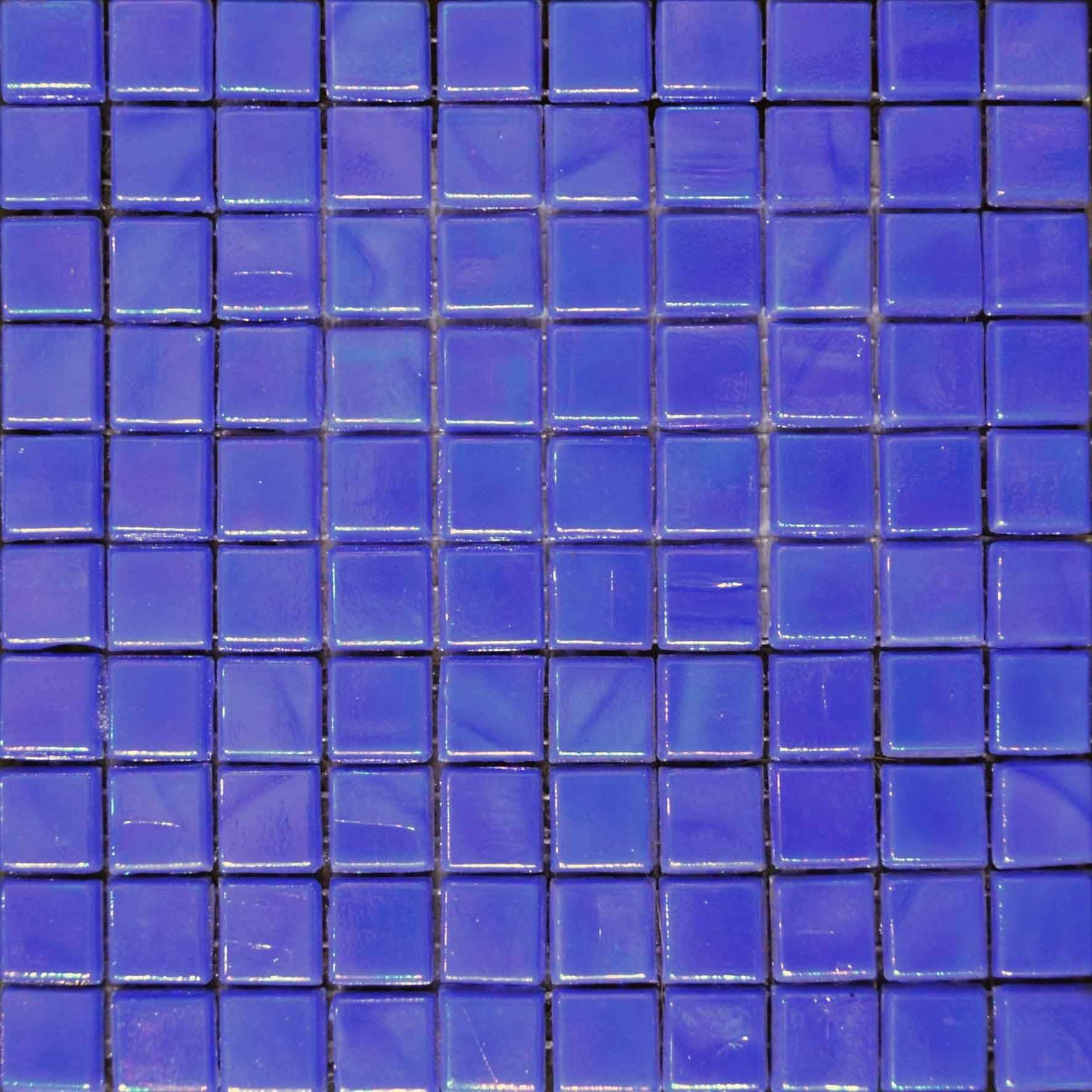 Iridescent Mosaic Sheet - Sapphire