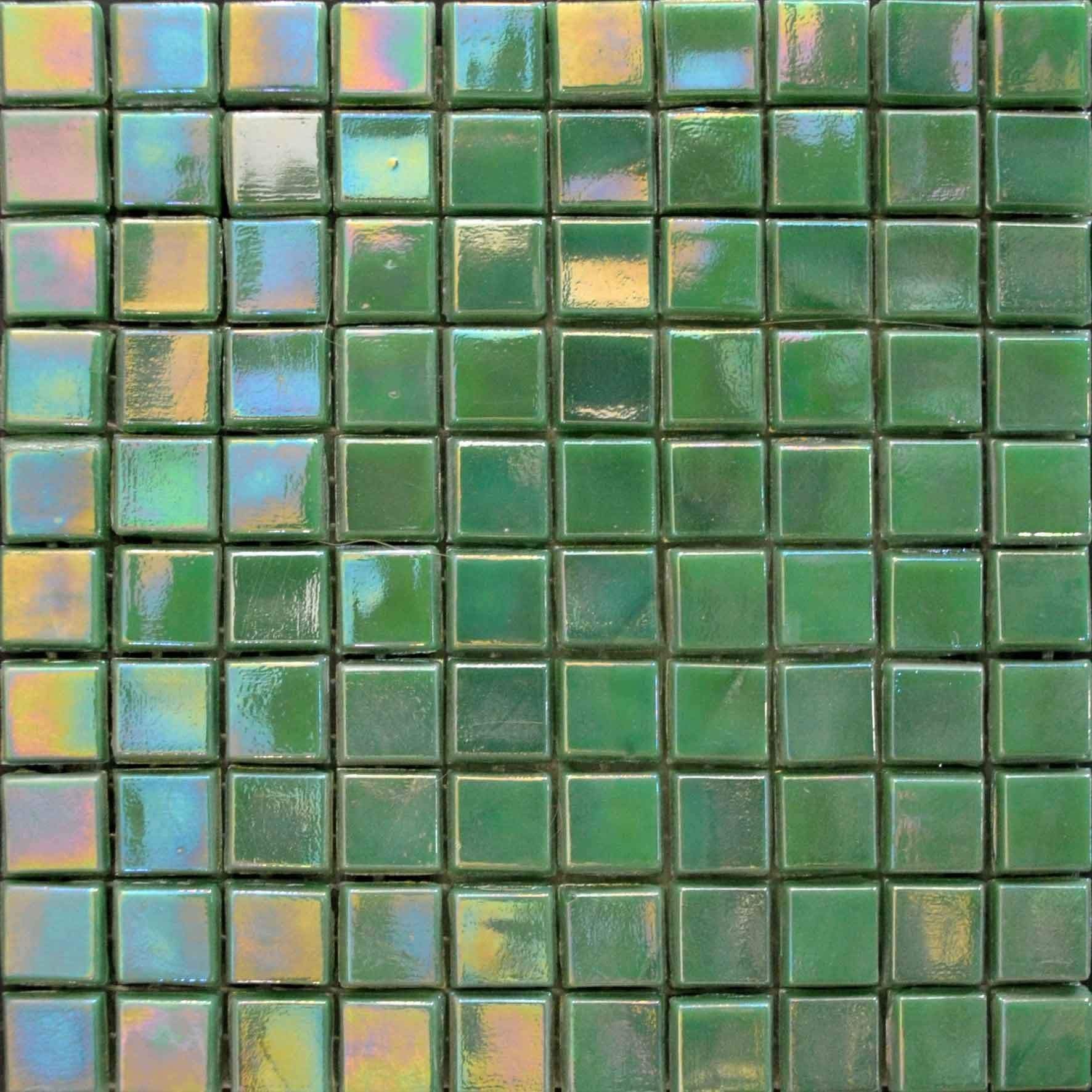 Iridescent Mosaic Sheet - Aegean