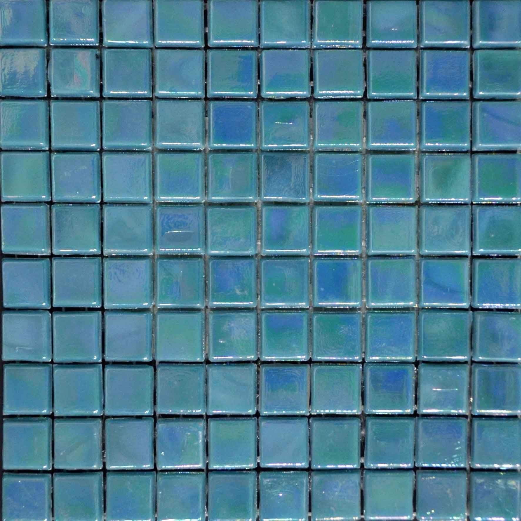 Iridescent Mosaic Sheet - Marine