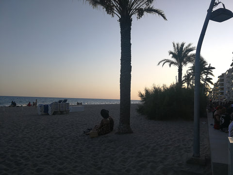 High Rockabilly Calafell sunset palm trees