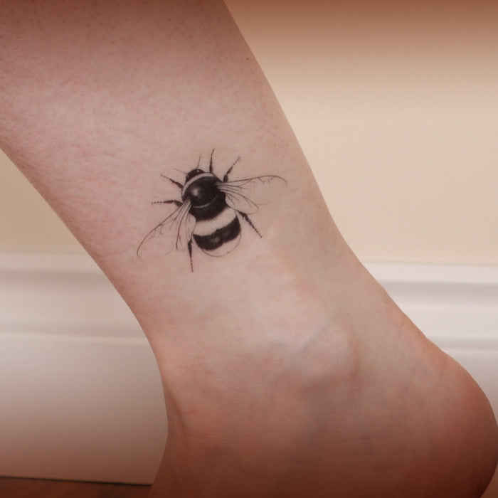 Bumble Bee Temporary Tattoo Ali Chappell Bates Art