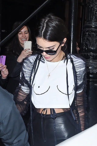 kendall jenner boob tee