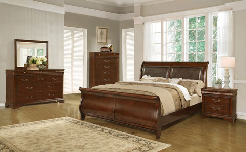 Lifestyle King Sleigh Bed - Cherry
