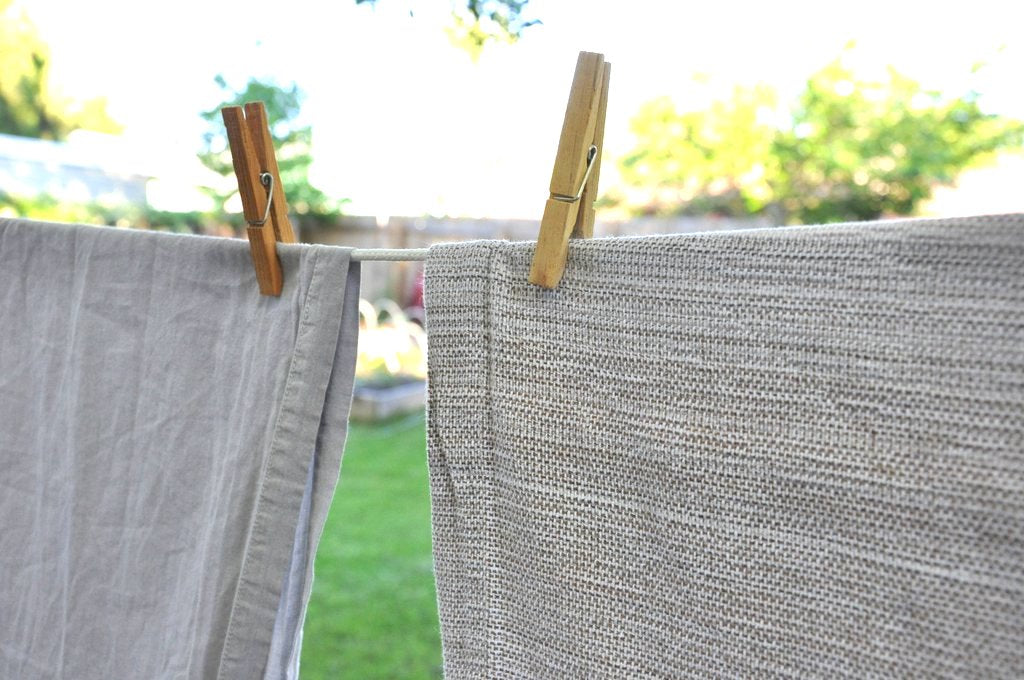 how to care for your linens clothes line