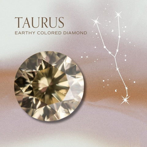 taurus zodiac diamond jewelry engagement ring ideas 14k gold fairmined conflict free fancy brown diamond
