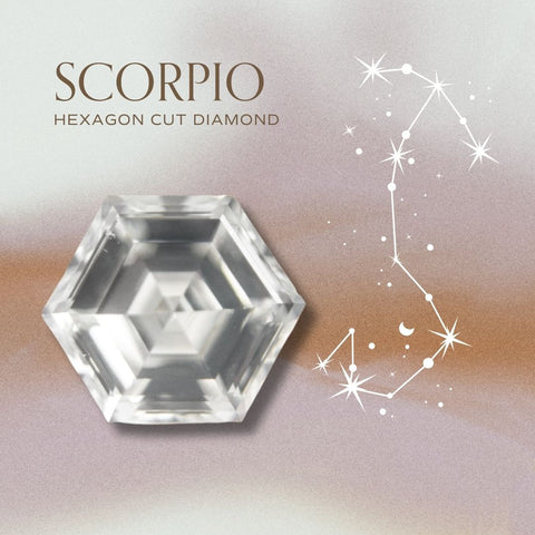 scorpio zodiac diamond jewelry engagement ring ideas 14k gold fairmined conflict free hexagon