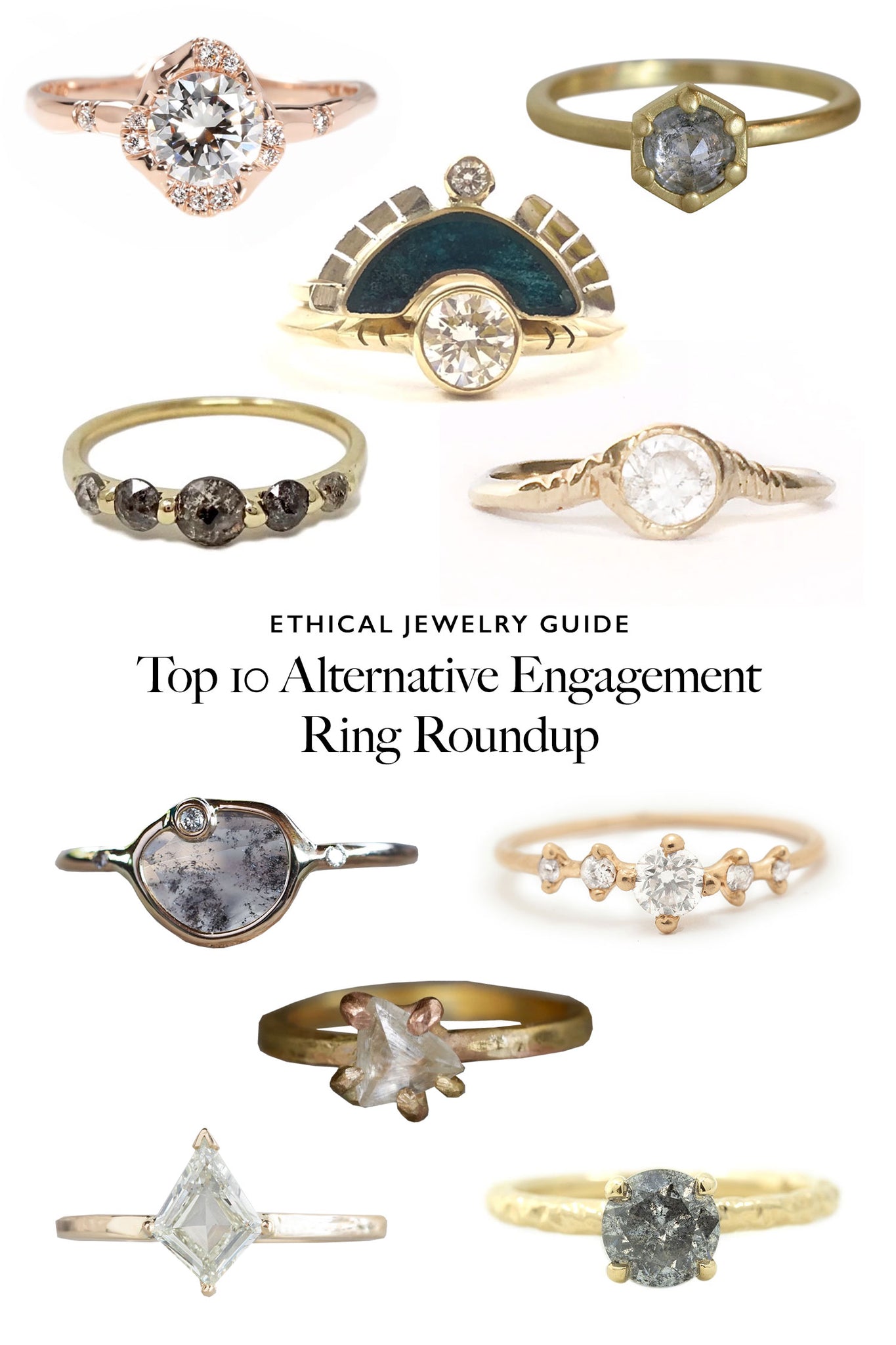 alternative engagement ring roundup