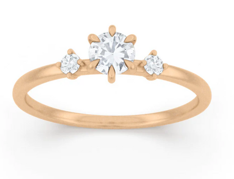 affordable 3 stone diamond engagement ring
