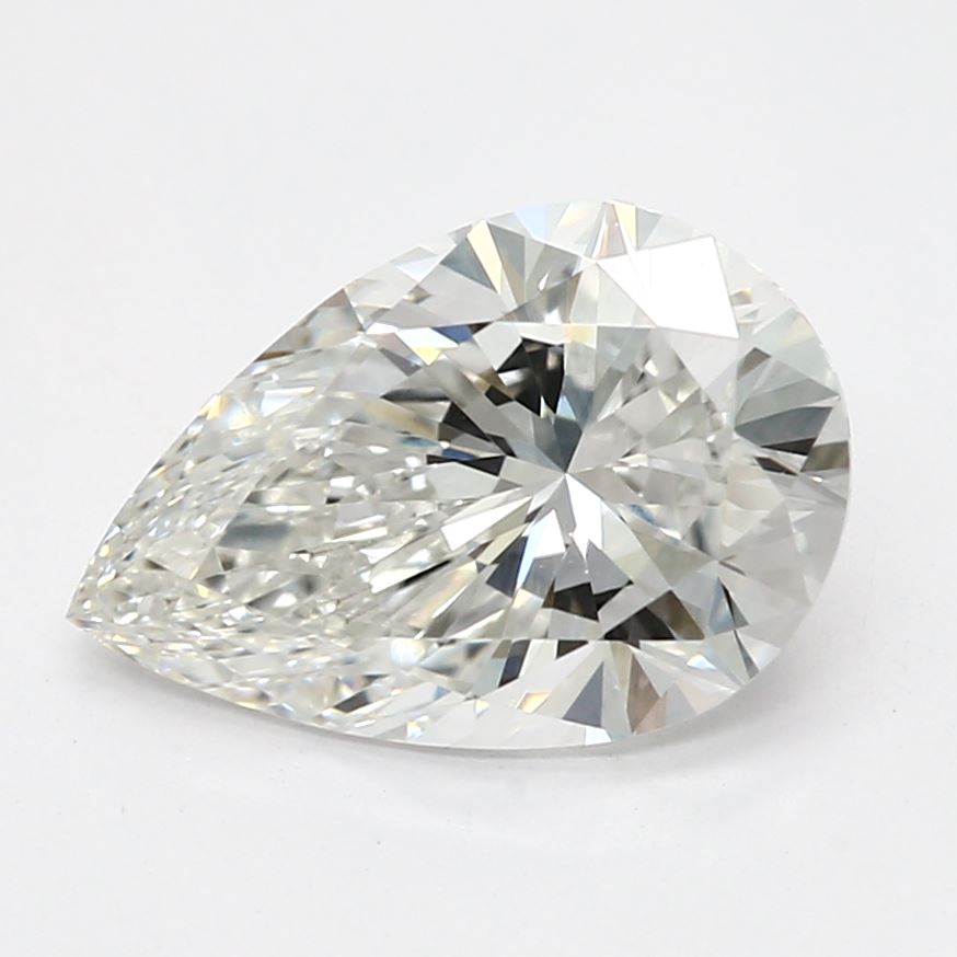 Pear Sustainably Rated Grown Diamond, H+ VS+