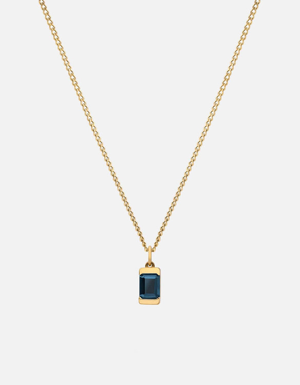 Miansai Men's Delano Agate Necklace, Gold Vermeil, Size 24 in.