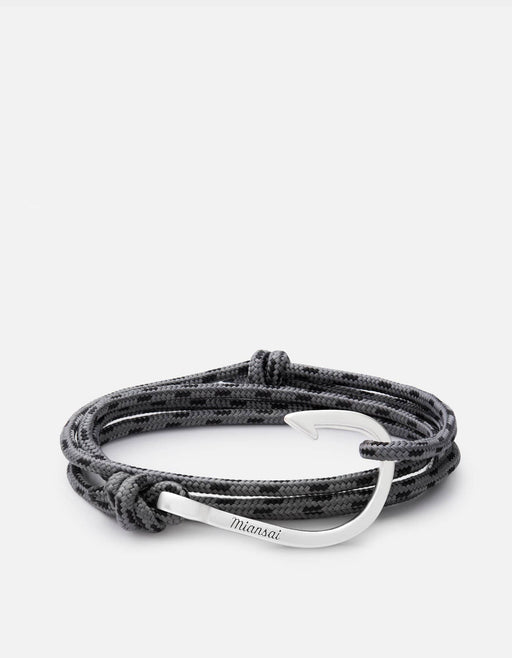 Hook on Rope Bracelet, Silver | Men's and Women's Bracelets | Miansai