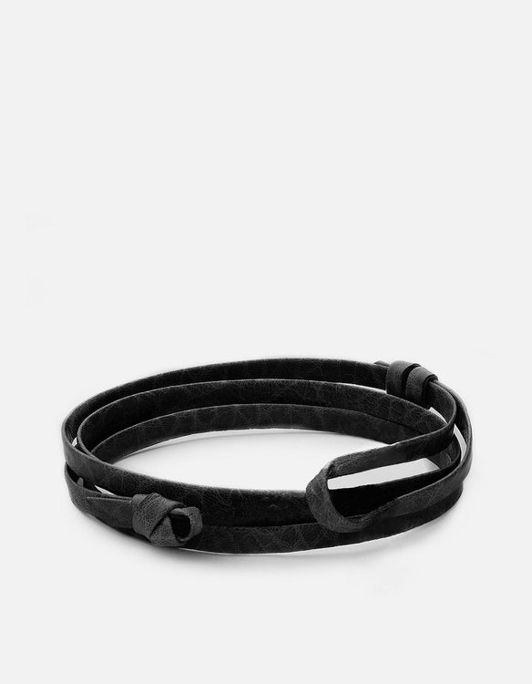 Hook on Leather Bracelet, Rose, Men's and Women's Bracelets