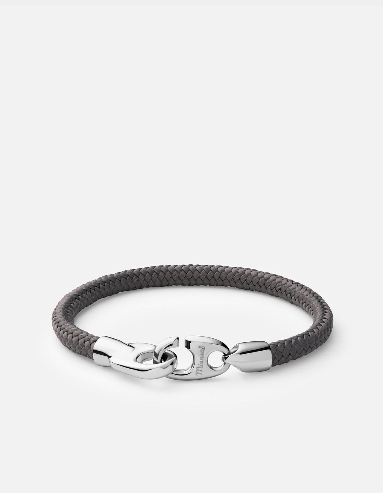 Single Brummel Rope Bracelet, Sterling Silver – Miansai
