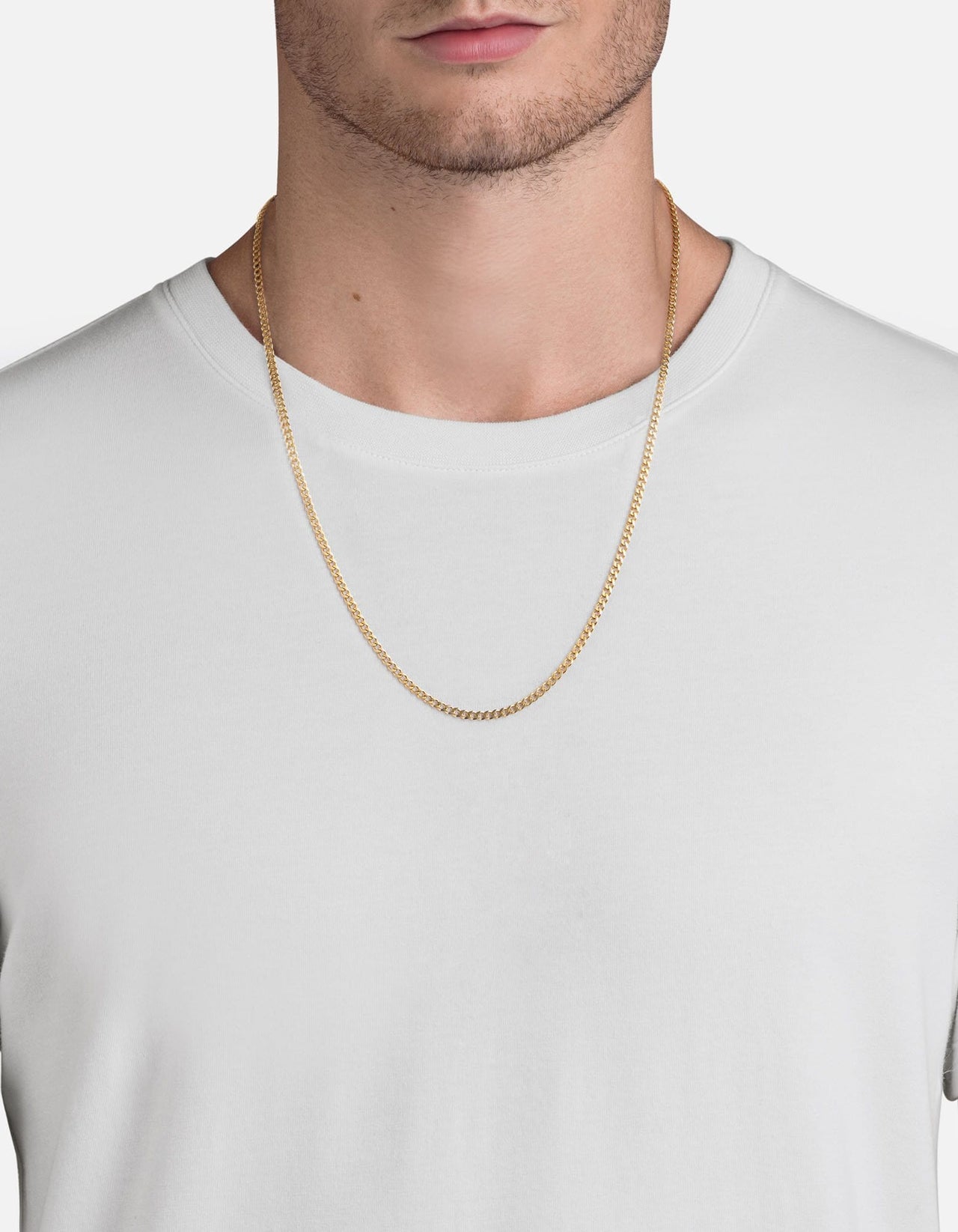 3mm Chain Necklace, 14k Gold | Men's Necklaces | Miansai