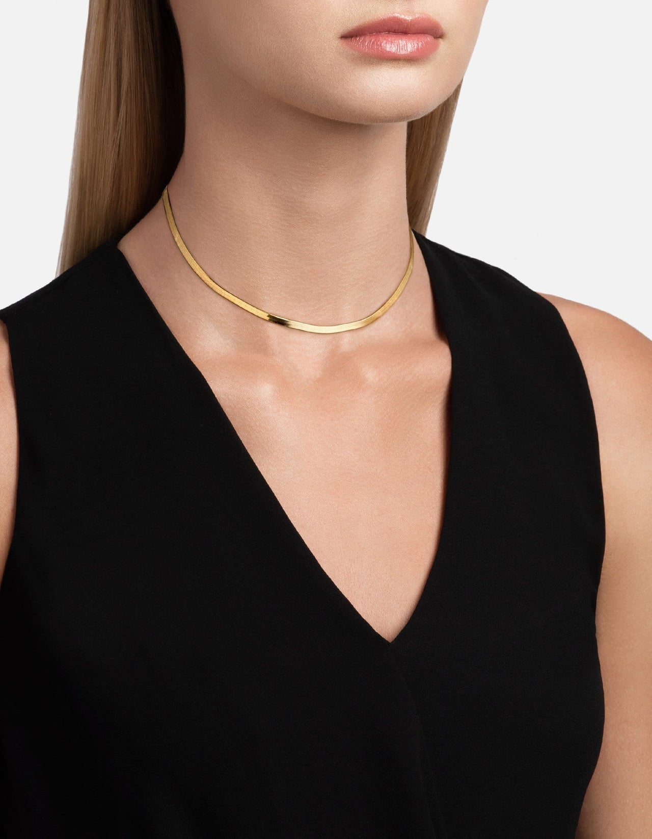 Herringbone Choker, Gold Vermeil | Necklaces | Miansai