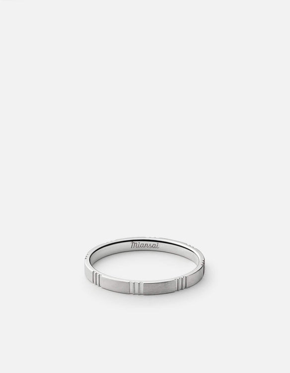 Track Ring, Sterling Silver | Men's Rings | Miansai