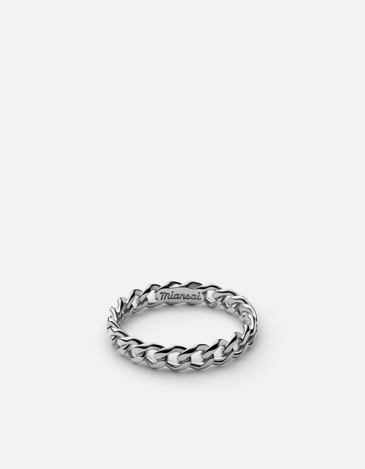 Cuban Link Ring, Sterling Silver | Men's Rings | Miansai